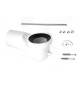 CURVA TECNICA PER WC D.110 + KIT STAFFA Diam. 110
