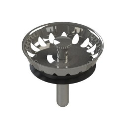 TAPPO CESTELLINO INOX DM 52 MOD. LUX PER PILETTA -