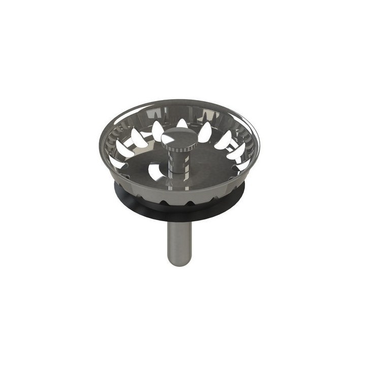 TAPPO CESTELLINO INOX DM 52 MOD. LUX PER PILETTA -