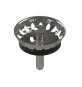 TAPPO CESTELLINO INOX DM 52 MOD. LUX PER PILETTA -