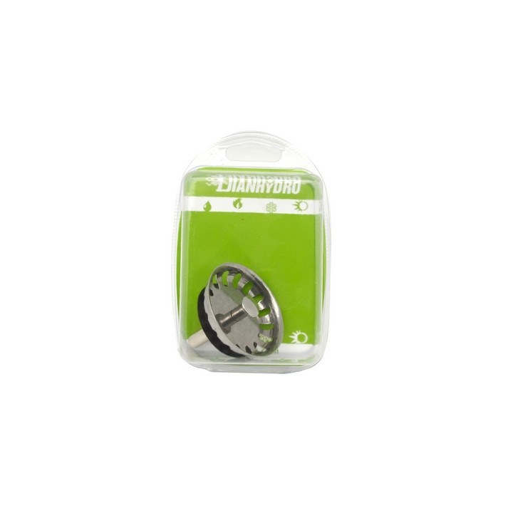 TAPPO CESTELLINO INOX DM 52 MOD. LUX PER PILETTA BLISTER -