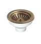 PILETTA 114 MM PER LAVELLO CON FORO 90 MM Pirite - Ottone anticato