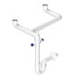 SIFONE AUTOPULENTE A 2 VIE E 2 ATTACCHI LAVASTOVIGLIE Uscita DN40