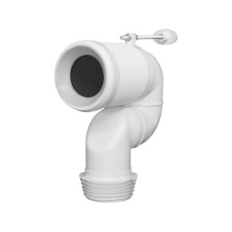 CURVA TECNICA IN PLASTICA 90° SOLO PER VASO TRASLATO BTW Diam. 90/110 mm