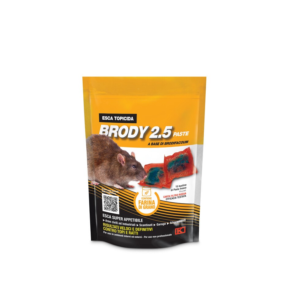 ESCA TOPICIDA FRESCA BRODY 2.5 150 G ROSSO FAR GRANO