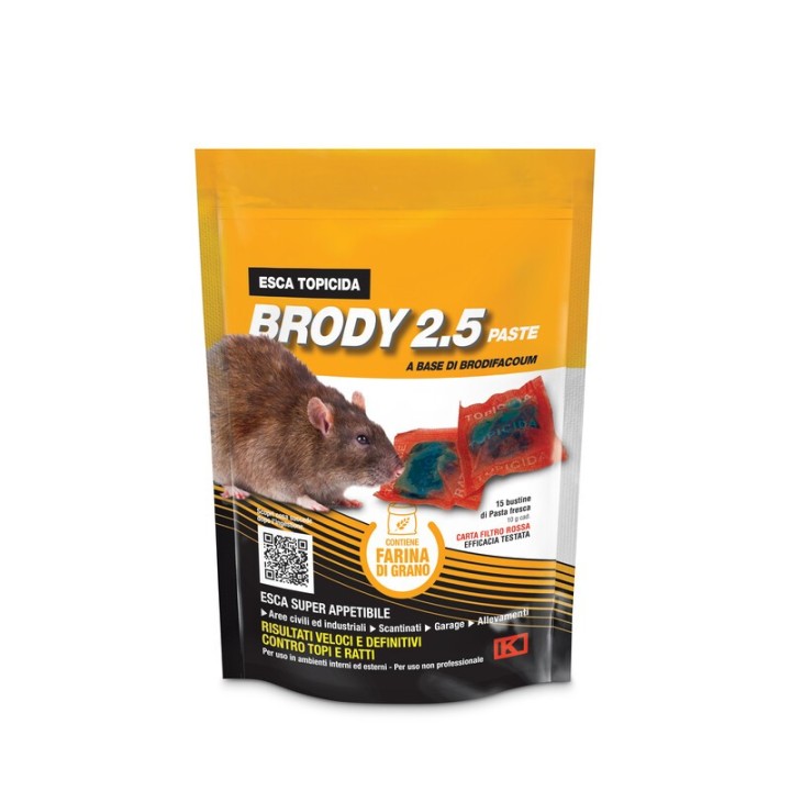 ESCA TOPICIDA FRESCA BRODY 2.5 150 G ROSSO FAR GRANO