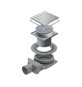 CANALINA SCARICO DOCCIA QUADRATA GOCCIA 15x15
