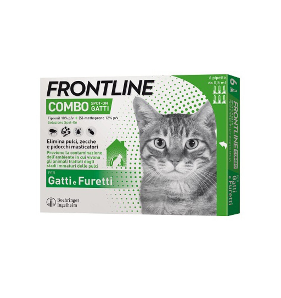 FRONTLINE COMBO GATTI 6 PIPETTE