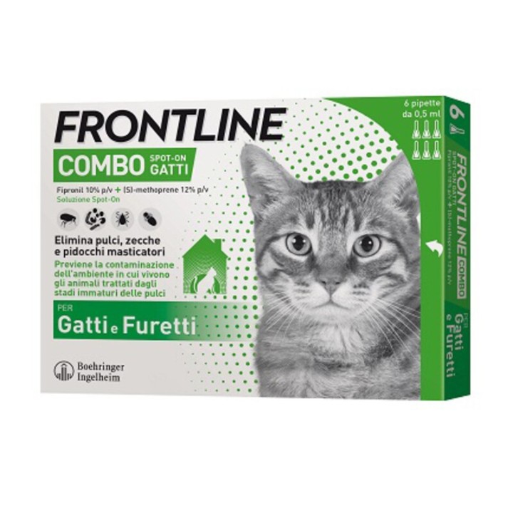 FRONTLINE COMBO GATTI 6 PIPETTE