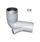 CURVA WC PROLUNGATA 1 ATTACCO CON GUARNIZIONE E TAPPO D. 90-116-40 SX