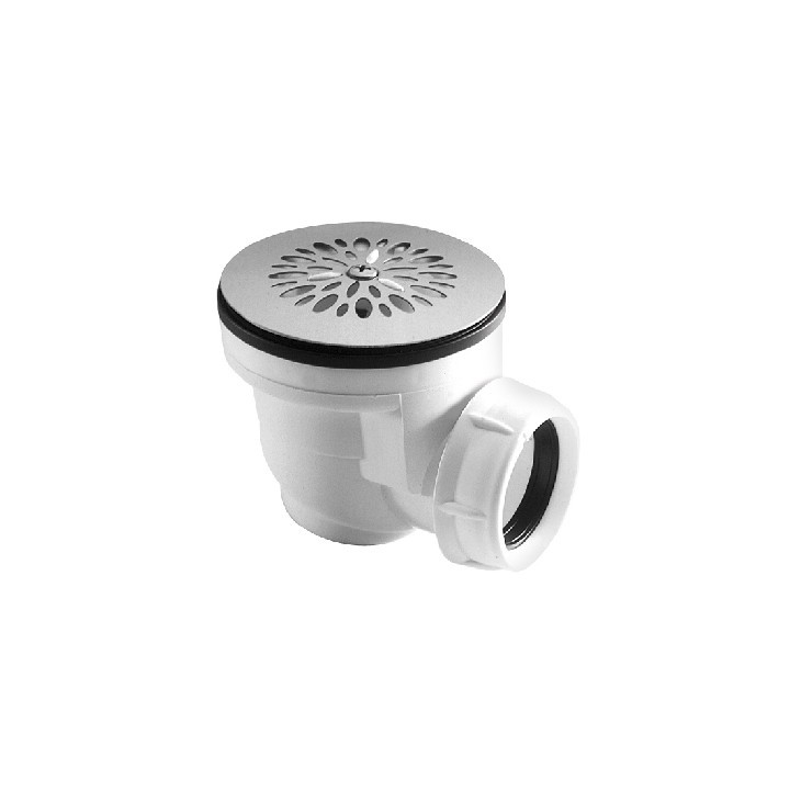 PILETTA SIFONATA CON GRIGLIA INOX Diam. 90