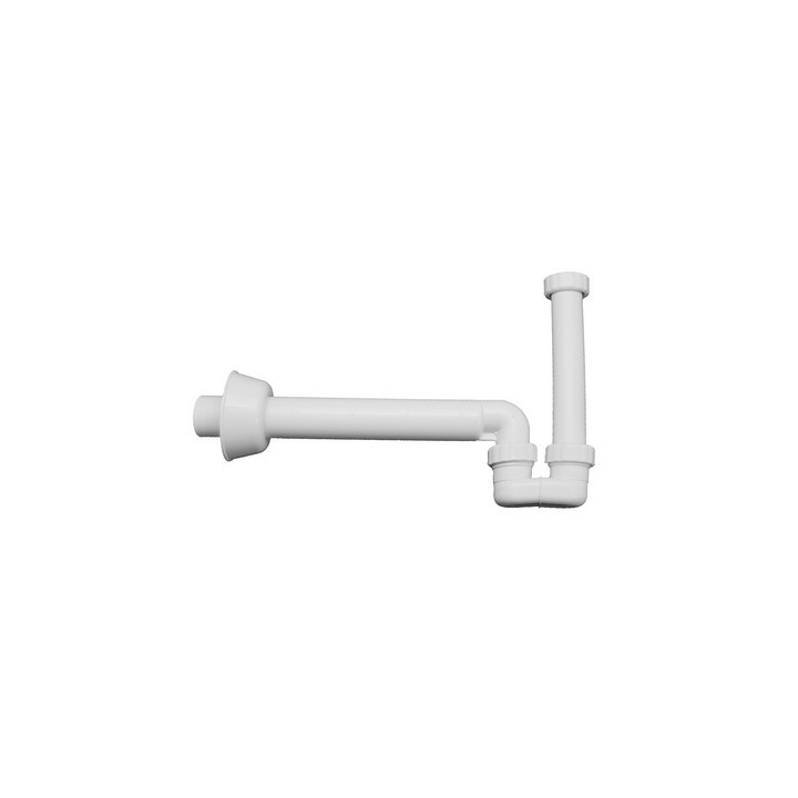 SIFONE PER SCARICO BIDET IN PP BIANCO In. 1"1/4 - Out. 40