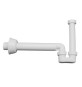 SIFONE PER SCARICO BIDET IN PP BIANCO In. 1"1/4 - Out. 40