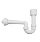 SIFONE AD ALLACCIO PER SCARICO ORINATOIO IN PP BIANCO Diam. 40/50