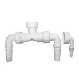 RACCORDO DOPPIO PER DUE LAVATRICI Attacco 1"