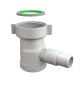 ATTACCO LAVATRICE SOTTOPILETTA CON DEFLETTORE ANTIRIFLUSSO 1" 1/2