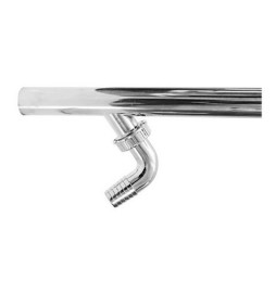 CANOTTO CROMATO PER SCARICO LAVATRICE Diam.26 x 250 mm