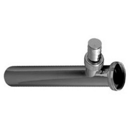 CANOTTO FLANGIATO CROMATO CON ATTACCO LAVATRICE 1" 1/4 x 32 mm