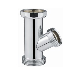 CANOTTO MF C/ATTACCO LAVATRICE + CURVA CROMO 1" 1/4