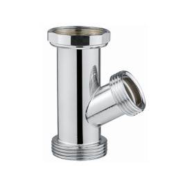 CANOTTO MF C/ATTACCO LAVATRICE + CURVA CROMO 1" 1/4