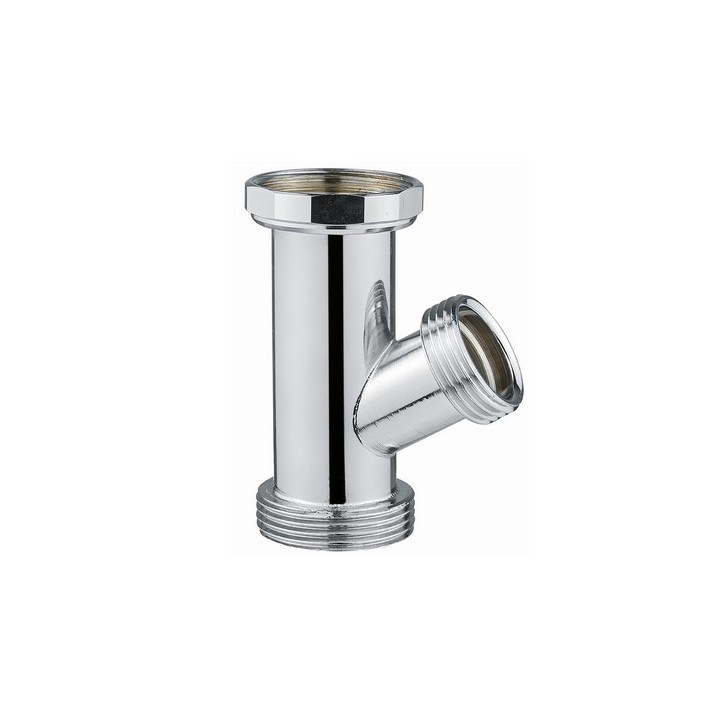 CANOTTO MF C/ATTACCO LAVATRICE + CURVA CROMO 1" 1/4
