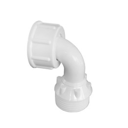 RACCORDO CURVO PER CARICO LAVATRICE MF 3/4" Bianco