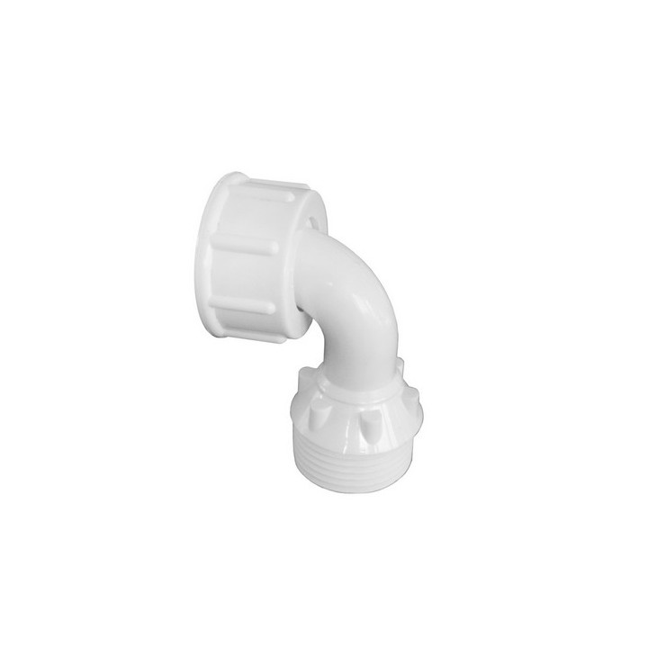 RACCORDO CURVO PER CARICO LAVATRICE MF 3/4" Bianco