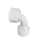 RACCORDO CURVO PER CARICO LAVATRICE MF 3/4" Bianco