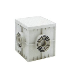 POZZETTO MONOLITICO IN PP CON CHIUSINO cm. 20 x 20