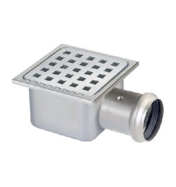 PILETTA IN ACCIAIO INOX 105x105 H. 62 mm