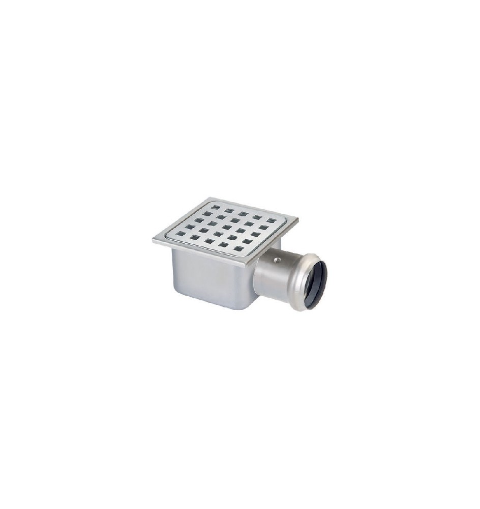 PILETTA IN ACCIAIO INOX 105x105 H. 62 mm