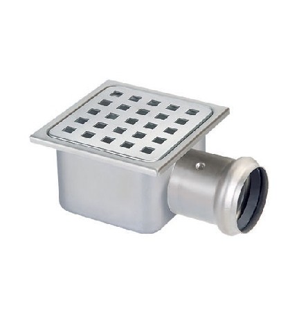 PILETTA IN ACCIAIO INOX 105x105 H. 62 mm