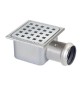 PILETTA IN ACCIAIO INOX 105x105 H. 62 mm