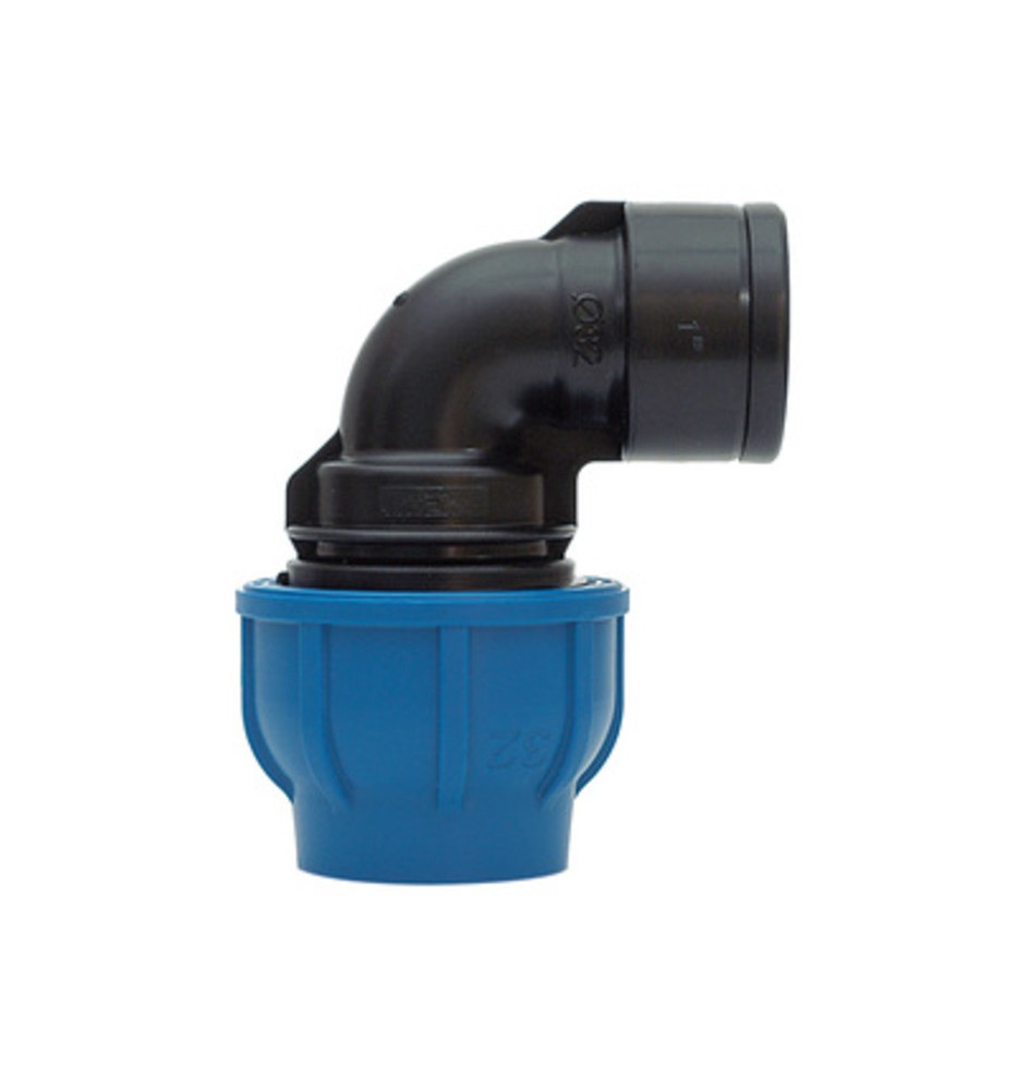RACCORDO POLIPROP GOMITO FEM D 16MM X1/2 *