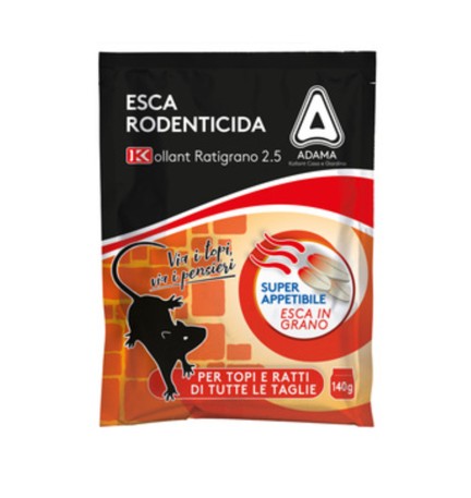 ESCA TOPICIDA IN GRANO RATIGRANO 2.5 140G ROSSO