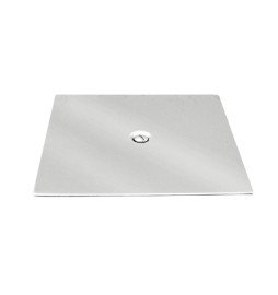 PIASTRA IN ACCIAIO QUADRATA 150 X 150 mm