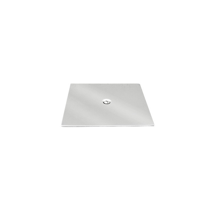 PIASTRA IN ACCIAIO QUADRATA 150 X 150 mm