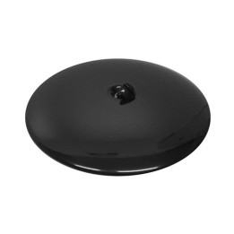 PIASTRA IN OTTONE PESANTE BOMBATA Diam. 150 mm Nero opaco