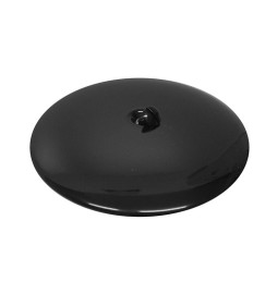 PIASTRA IN OTTONE PESANTE BOMBATA Diam. 150 mm Nero opaco