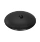 PIASTRA IN OTTONE PESANTE BOMBATA Diam. 150 mm Nero opaco