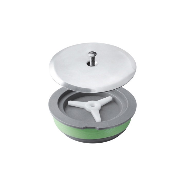 TAPPO AD ESPANSIONE PER SIFONI A PAVIMENTO PIATTELLO 125 MM Diam. 90 - Piattello 125mm