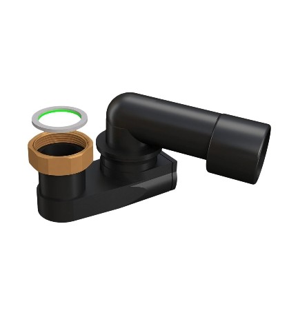 SIFONE RIBASSATO ORIENTABILE PER COLONNE VASCA SCAR. 40-50 A SALDARE 1" 1/2