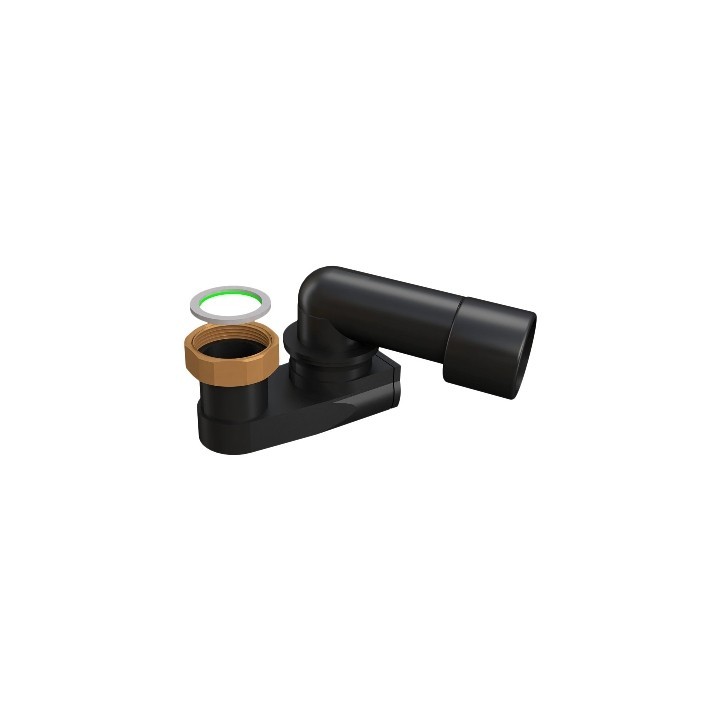 SIFONE RIBASSATO ORIENTABILE PER COLONNE VASCA SCAR. 40-50 A SALDARE 1" 1/2