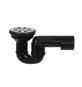 PILETTA DOCCIA GRIGLIA PIANA CON SIFONE SNODATO PEHD Griglia Inox D. 80
