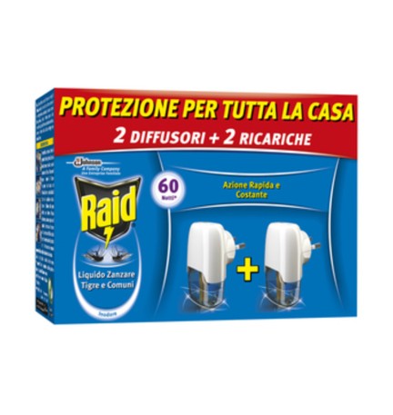ANTIZANZARE RAID ELETTROEM E LIQUIDO 30 NOTTI 2+2