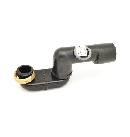 SIFONE VASCA SNODO TIPO BASSO In. 1"1/4 - Out. 50/40