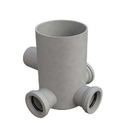 POZZETTO A PAVIMENTO CON BICCHIERE 4 VIE MODELLO BASSO Diam. 50