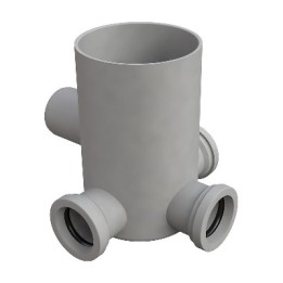 POZZETTO A PAVIMENTO CON BICCHIERE 4 VIE MODELLO ALTO Diam. 40
