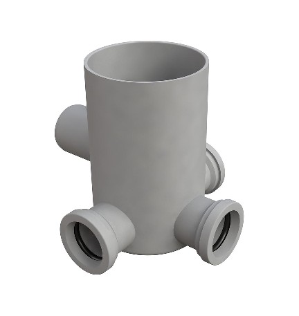 POZZETTO A PAVIMENTO CON BICCHIERE 4 VIE MODELLO ALTO Diam. 40