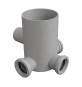 POZZETTO A PAVIMENTO CON BICCHIERE 4 VIE MODELLO ALTO Diam. 40